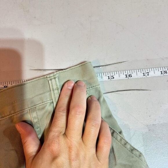 Vintage Y2K NY Khakis Women's Hi-Rise Ankle Cargo Pants Utility Green Size 10 - Picture 8 of 10